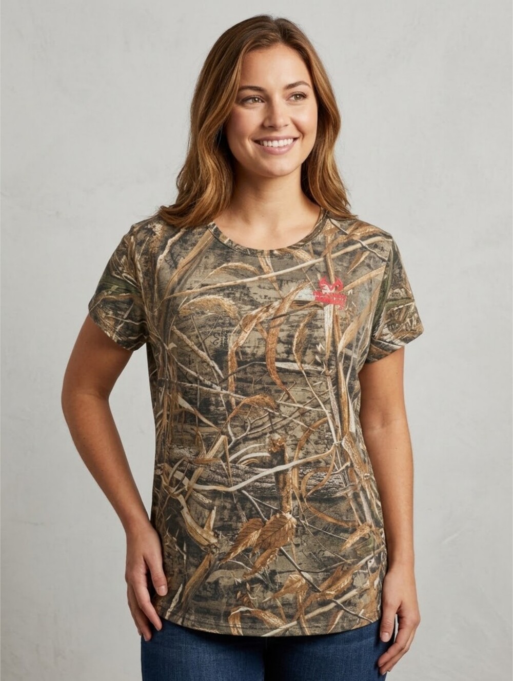 RealTree Max5 Camouflage Woman's Short Sleeve Tee